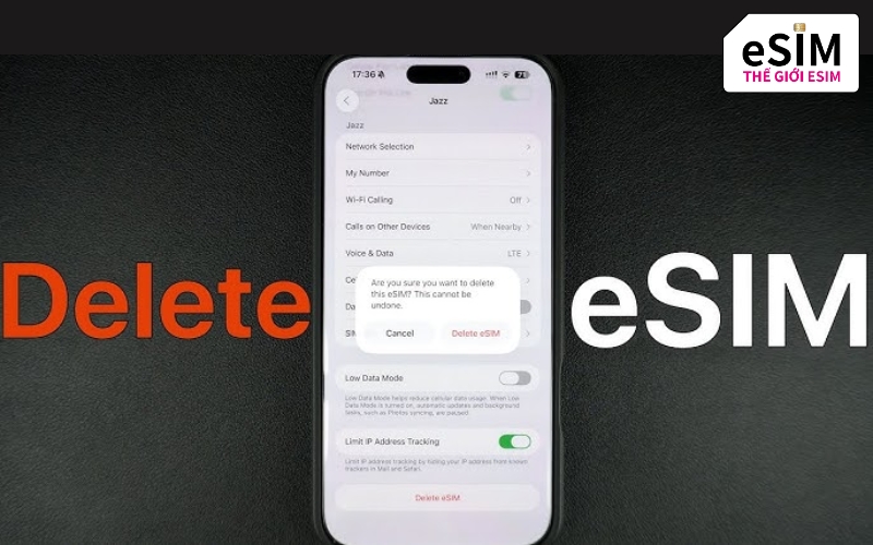 Khi đã xóa eSIM du lịch trên iPhone, người dùng không thể khôi phục hay quét lại mã.